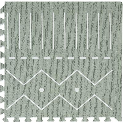 Toddlekind Playmat - Premium Foam Playmat, 4 x 6 feet, 6 Tile Extra Thick Foam Floor Puzzle Mat for Babies/Toddlers Stylish, Non-Toxic, Odorless. Perfect for Tummy Time, Crawling, and Play. Ideal for Nursery and Playroom. 0m+