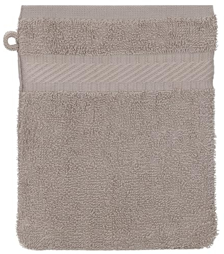 Betz Waschhandschuh Waschlappen Palermo 100% Baumwolle Größe 16x21 cm Farbe Stone