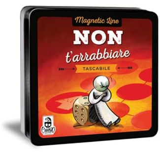 Cranio Creations - Magnetic Line, Non T'Arrabbiare - Un Grande Classico In Versione Tascabile - 2-4 Giocatori - 20 Minuti – Gioco per Famiglie e Amici – Età 4+ - Edizione in Lingua Italiana