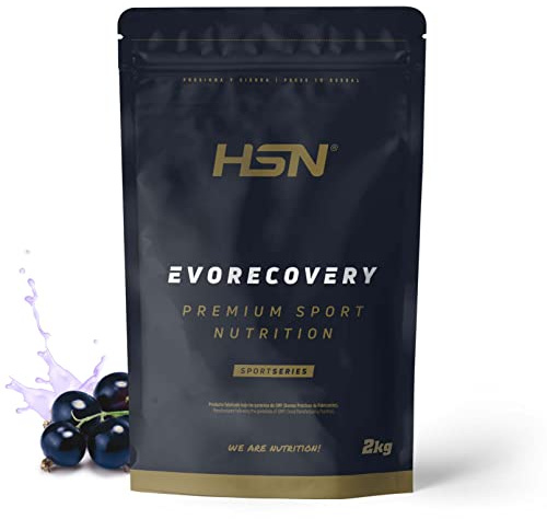 HSN Recuperador Evorecovery | Grosella 2Kg | Batido Post Entreno con Proteína Hidrolizada Clear Aminoácidos Carbohidratos Sales Minerales | No Incluye Dosificador | No-GMO Vegetariano Sin Gluten