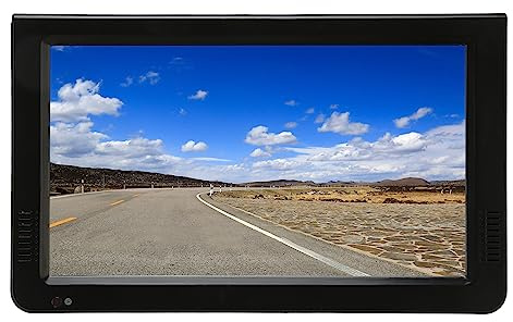 Annadue TV Portátil de 10 Pulgadas, 1080P ISDB, Televisión Digital Portátil, Funciona con Batería Recargable, TV Digital LED con Ventosa y Cargador de Coche de 12 V para Uso en Exteriores