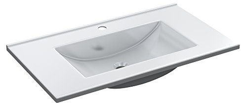 HOGAR24 ES Lavabo Blanco PMMA para muebles de 80 x 45 cm. Medidas lavabo: 81 x 46 x 13 cm
