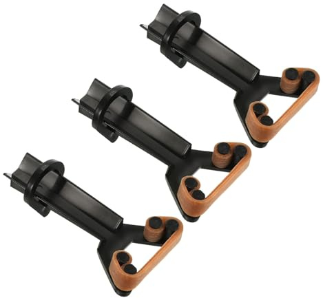 PATIKIL Billiard Pool Cue Repair Clamp, 3Pcs Plastic Snooker Cue Tip Press Fastener Repair Tool Billiard Accessories for Club Tips, Black