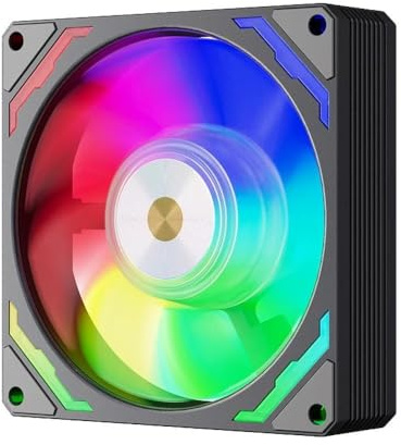 Ventilador Silencioso ARGB De 9cm 800-2200RPM PWM Para Caja Refrigerador De CPU Accesorios Montaje PC(Black)