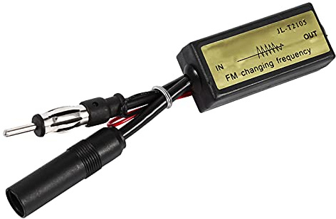 Tbest FM Band Expander Radio Frequency Converter Antenn FM Frequency Antenn Bilradio Band Expander 88 Till 108MHz Till 76 90MHz med Röd och Svart Linje