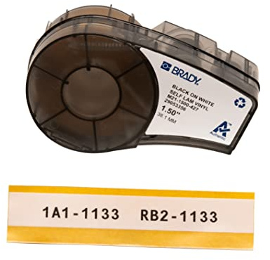 Brady M21-1500-427 Étiquettes à imprimer (Translucide, Blanc, Imprimante d'étiquette adhésive, Vinyle, Transfert thermique, Acrylique, Permanent)