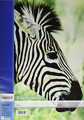 Landre 390302004/100050431 Zeichenblock DIN A3, 100 g/qm, 20 Blatt