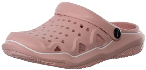 Brandsseller Zuecos para mujer, zapatillas de baño, zapatos de jardín, zapatos casuales, salmón, 37 EU