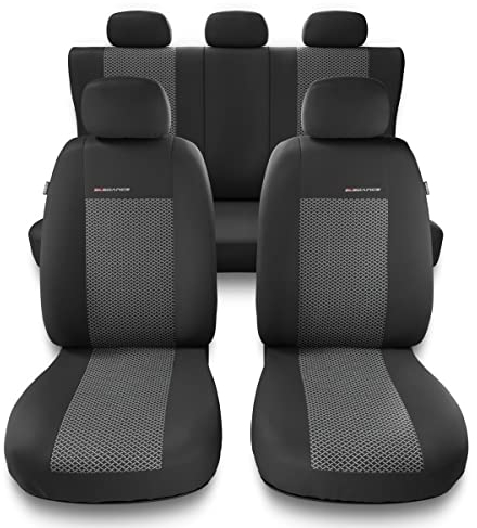 Mossa - Universal Sitzbezüge Auto kompatibel mit Renault Clio II, III, IV (1990-2019) - Autositzbezüge Schonbezüge für Autositze - UNE-2