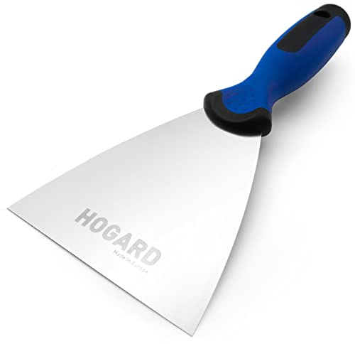 HOGARD Couteau à Enduire INOX | Spatule pour Enduit 100 mm | Acier Inoxydable | Fabriquée en UE
