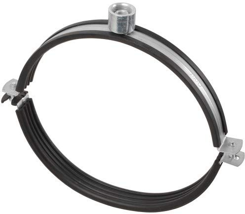 qpool24 - 2 Stück - Lüftungsrohrschellen 4x-Anschluß mit Dämmung Größe 200 mm EPDM Schwarz