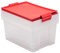 TATAY Lote 3 Cajas De Almacenaje con Tapa, 35L De Capacidad, con Asas, Tapa 100% Materiales Reciclados, Libre De Bpa, Rojo. Medidas 37 X 51 X 26 Cm