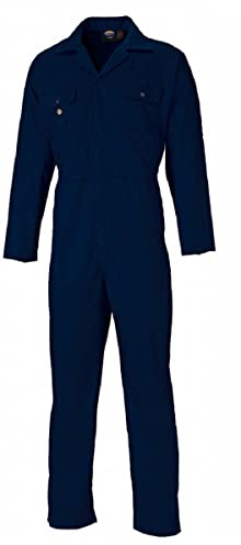 Dickies Coverall Overalls Boiler Suit Redhawk Stud Economy Mens Pen Pocket On Sleeve Two Chest Pockets One Back Patch Pocket Full Back Elasticated Waistband Hardwearing WD4819 (XX-Large)