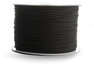 Realm Roman Blind Cord 1.2mm String For Austrian Festoon Cording (10m, Black)