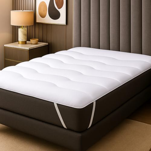 SAMPUR - Surmatelas Nuage | Protection et Confort du Matelas | Circulation optimale de l’air et Accueil Chaleureux (140x190)