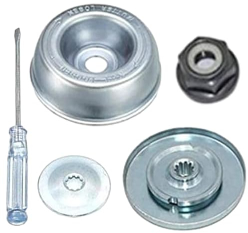 Alicer - Kit de 5 piezas para tuerca de cabeza desbrozadora universal, kit de fijación de tuerca de hoja caja, accesorios de caja de cambios de metal, piezas detachees para desbrozadora y cortadoras