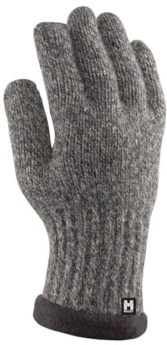MILLET - Wool Glove - Gants de Protection Thermique - Laine de Mérinos - Randonnée, Trekking - Gris