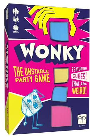 USAopoly | Wonky | Stacking Party Game | Ages 8+ | 1+ Players | 20+ Minutes Playing Time
