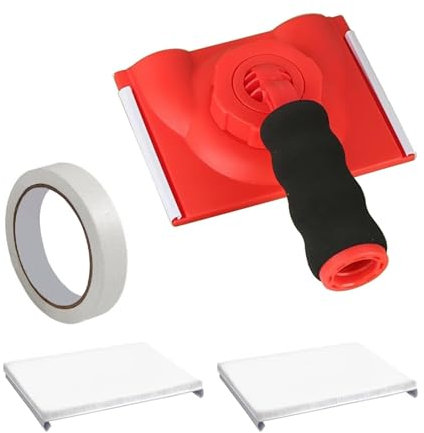 Farbkanten Werkzeug Set, Farbkanten Latex Pinsel mit Ersatzpads und Abdeckband, Farbkantenschneider Multifunktional für Wand und Deckenecken