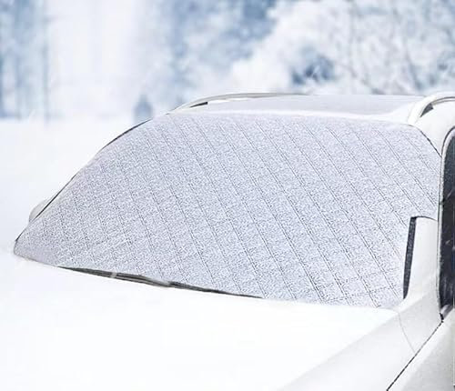 Car Windshield Cover, Thick Windscreen Covers Frost, Waterproof Car Front Window Cover Protector Anti Snow Ice Frost Sun UV Dust for SUVs Cars Vans