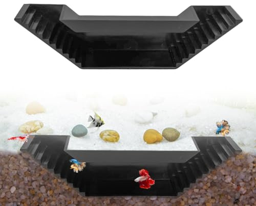 Silkwish Aquarium Tunnel Underground - Aquarium Hiding Place for Fish and Shrimp for Breeding - Aquarium Cave Decoration for Small Shrimp Fish Hide 21 x 5.5 x 4 cm