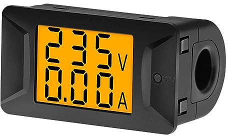 Hkfgdjdl Multi-funzionale Batteria MonitorsMeter per 12V/24V/48V Batteria Auto LCD Display Digitale Corrente Misuratore di Potenza Solare