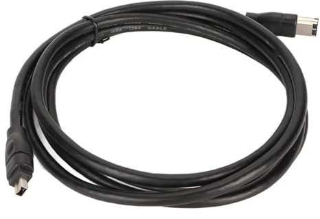 BONKZEBU IEEE1394 Firewire DV-kabel Högpresterande 5,9 Fot Plug and Play för JVC Videokameror