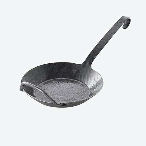 Hagen Grote Gegengriff-Eisenpfanne, 20 cm (Boden 14 cm), 3 cm hoch, Gewicht 1,09 kg, handgeschmiedet, leichte Handhabung, für krosse Bratkartoffeln und perfekte Steaks