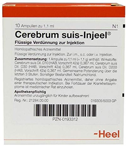 Cerebrum Suis Injeel Ampullen 10 stk