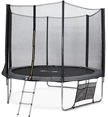 Alice's Garden - Trampoline 305cm - Mars XXL Gris - avec Filet de Protection. échelle. bâche. Filet pour Chaussures. kit d'ancrage. Trampoline de Jardin 305 cm |Qualité Pro |Normes EU