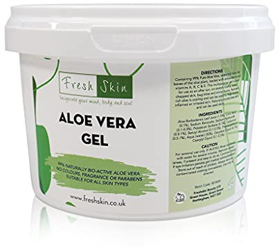 Gel di Aloe Vera da 500 g, 99% di Aloe Vera Naturalmente Bio-Attiva, Cruelty-Free e Vegano, rinfrescante, lenitivo e idratante per tutti i tipi di pelle