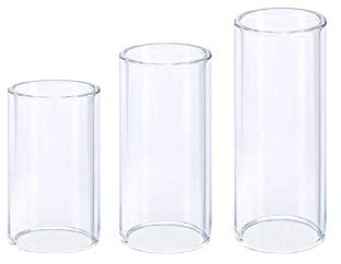 ccHuDE 3 Pcs 51MM 60MM 70MM Glass Guitar Slides Guitar Finger Slides for Bass Electric Guitar