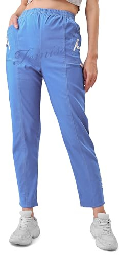femiss Trousers for Women UK Casual Full Length Elasticated High Waist Relax Fit Ladies Everyday Soft Stretchy Lightweight Pants