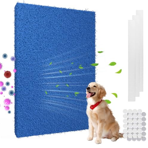 Demiwise Reusable 20x30x1 MERV 6 Furnace Filter, Washable Cut to Fit Air Filter for Air Conditioner, HVAC, RV, Replacement Air Filter with 24 PCs Velcro