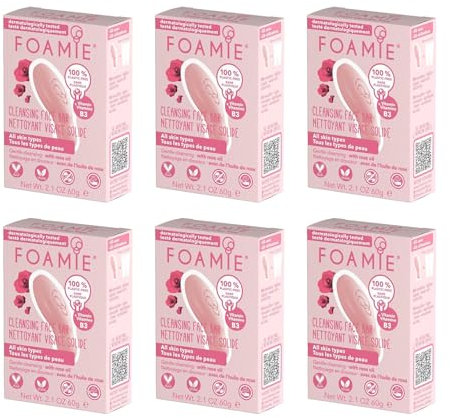 FOAMIE I Rose Up Like This Cleansing Face Bar for All Skin Types - 6 x 60g