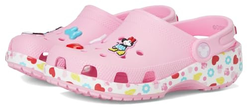 Crocs Mickey Friends Minnie Classic Clog K, Zoccoli Unisex - Bambini e Ragazzi, Multicolore, 28/29 EU