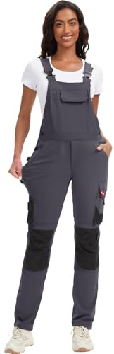WORK IDEA Damen-Arbeitslatzhose mit guter Dehnbarkeit, vielen Taschen und teilweiser Verwendung von Cordura-Gewebe für erhöhte Abriebfestigkeit, geeignet für Verschiedene Arbeitsumgebungen