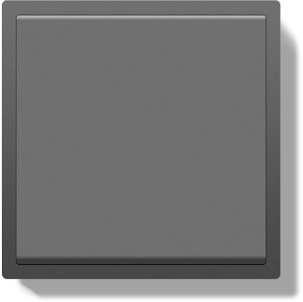BSEED LIFE strömbrytare infälld 1 fack 1 väg, 80 x 80 mm modern väggströmbrytare med PC-ram, knappströmbrytare med kabelklämmor och klor, enkel installation, ljusbrytare grå