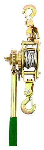 Stringer pour corde lourde - Outil de tendeur de câble engrenage renforcé de poulie en cuir manuel | Liaison de charge pour la configuration de la clôture agricole, riparazi