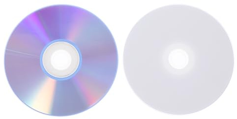 ROMISBABA Discos CD Grabables Vírgenes De Alta Capacidad 2 Pcs para Grabación De Música y Audio, Compatibles DVD/CD, para Uso Doméstico y Profesional, Conservación Fiable De Datos, Color Transparente