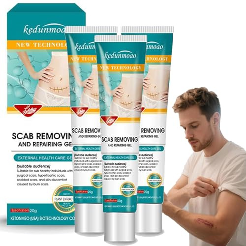 Crema De Eliminación Cicatrices, De Crema De Cicatrices, Cicatrice Naturales Gel Para Cesárea, Acné Y Quemaduras Para Niños Adultos, Ayuda a Reducir La Apariencia Antiguas y Nuevas (3)