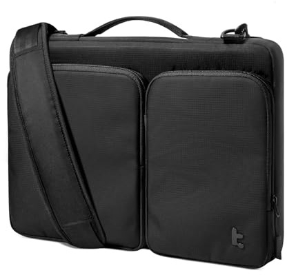 tomtoc laptopvaska för 15‑16‑tums bärbara datorer med axelrem | Sleeve för Acer, ASUS, Dell, HP, Lenovo, Chromebook, MacBook, 360 skydd, axelrem, vattentat