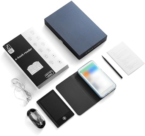 TIKATARER Lector Electrónico de 5 Pulgadas con Tableta de Escritura a Mano, Lector de Pantalla de Tinta Amigable para los Ojos, Electrónico Liviano con Cámara de 5MP y Flash