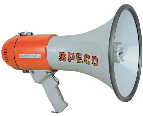 Speco ER370 Deluxe Megaphone w/Siren - Red/Grey - 16W