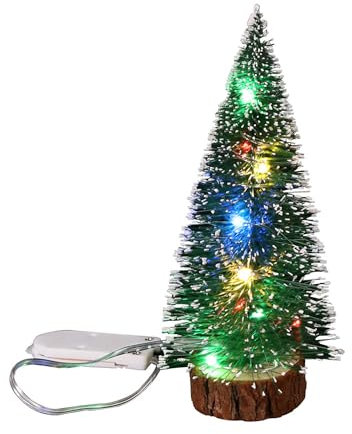 Mini Weihnachtsbaum Mit Licht Lampe Perfekt Für Ihr Zuhause Oder Büro Dekor Bunte Lampe 15cm.