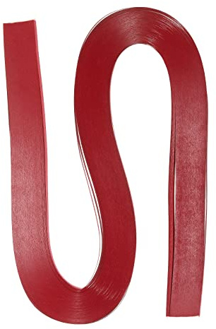 PATIKIL Quilling Strisce Carta 120pz 1/8(3mm) 54cm Origami Carta Quilling Striscia per Arte Fai-da-Te Mano Artigianato Natale Luminoso Rosso