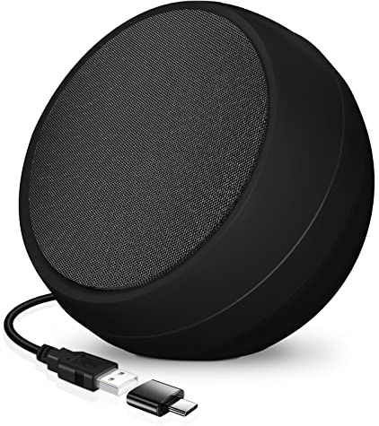 ADELGO Mini Casse PC, Altoparlante PC USB per Computer, Portatile Stereo Speakers per Tablet Desktop Laptop e Banco Cassa–Plug and Play