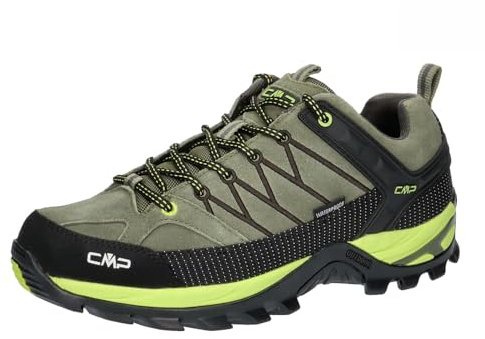 CMP Rigel Low Trekking Shoes Wp, Scarpe da trekking Uomo, Kaki Acido, 39 EU
