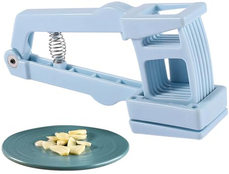 PRIMUZ Cortadora de Jengibre - Picadora de ajos Manual Afilada,Rallador de ajo de Calidad alimentaria, rallador de Jengibre Compacto, rebanador de Alimentos Duradero para Cocina, Frutas y Verduras