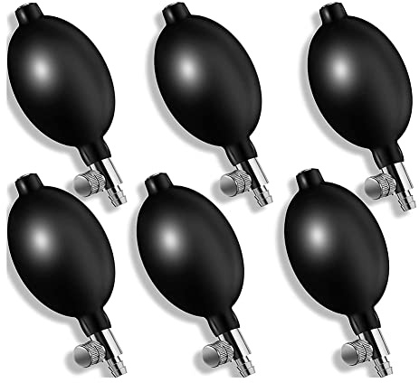 Reinscer 6 stycken blodtryckspump, uppblåsbar glödlampa, justerbar handtryckspump, manuell blodtrycksmätare glödlampa